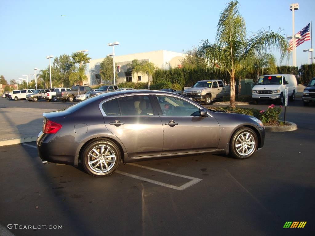 2007 G 35 Sedan - Blue Slate Metallic / Graphite Black photo #5