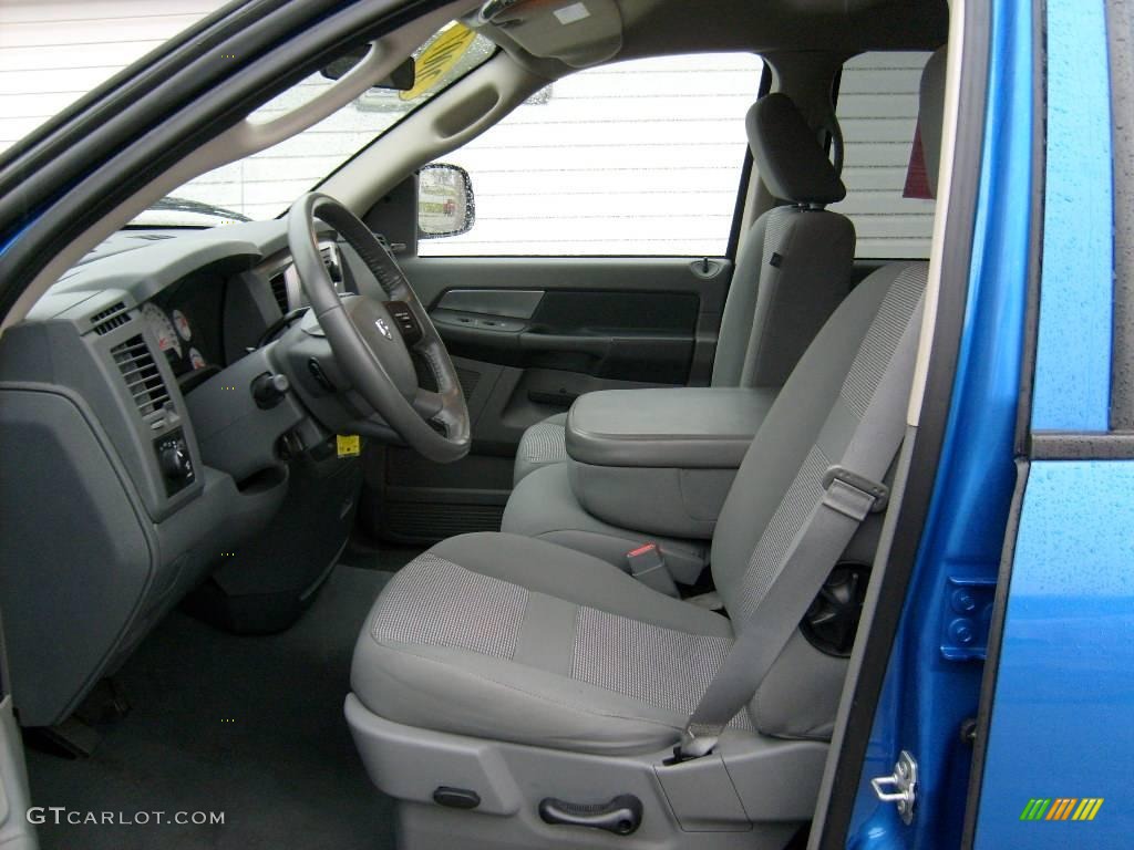 2007 Ram 1500 Big Horn Edition Quad Cab 4x4 - Electric Blue Pearl / Medium Slate Gray photo #9