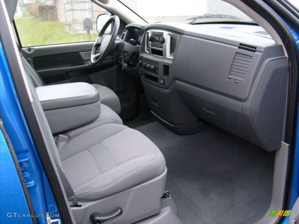 2007 Ram 1500 Big Horn Edition Quad Cab 4x4 - Electric Blue Pearl / Medium Slate Gray photo #19