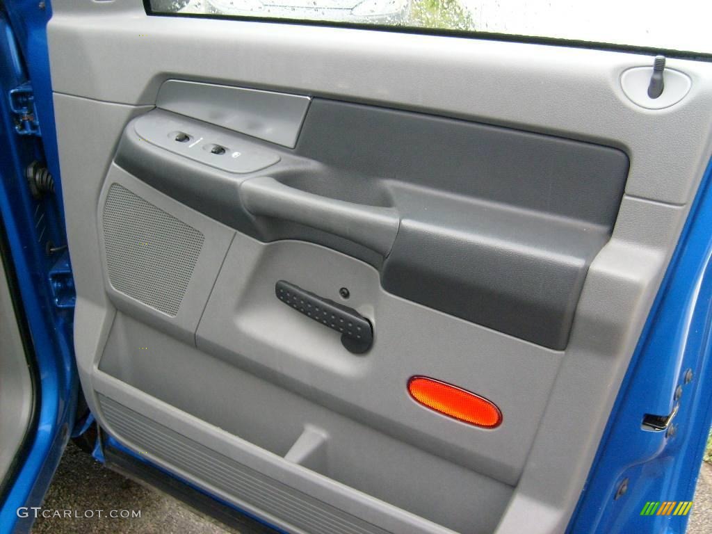 2007 Ram 1500 Big Horn Edition Quad Cab 4x4 - Electric Blue Pearl / Medium Slate Gray photo #20