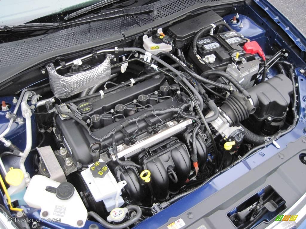 2008 Focus SE Sedan - Vista Blue Metallic / Medium Stone photo #9