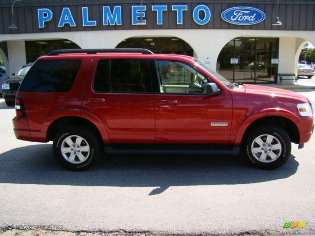 2008 Explorer XLT - Redfire Metallic / Camel photo #1