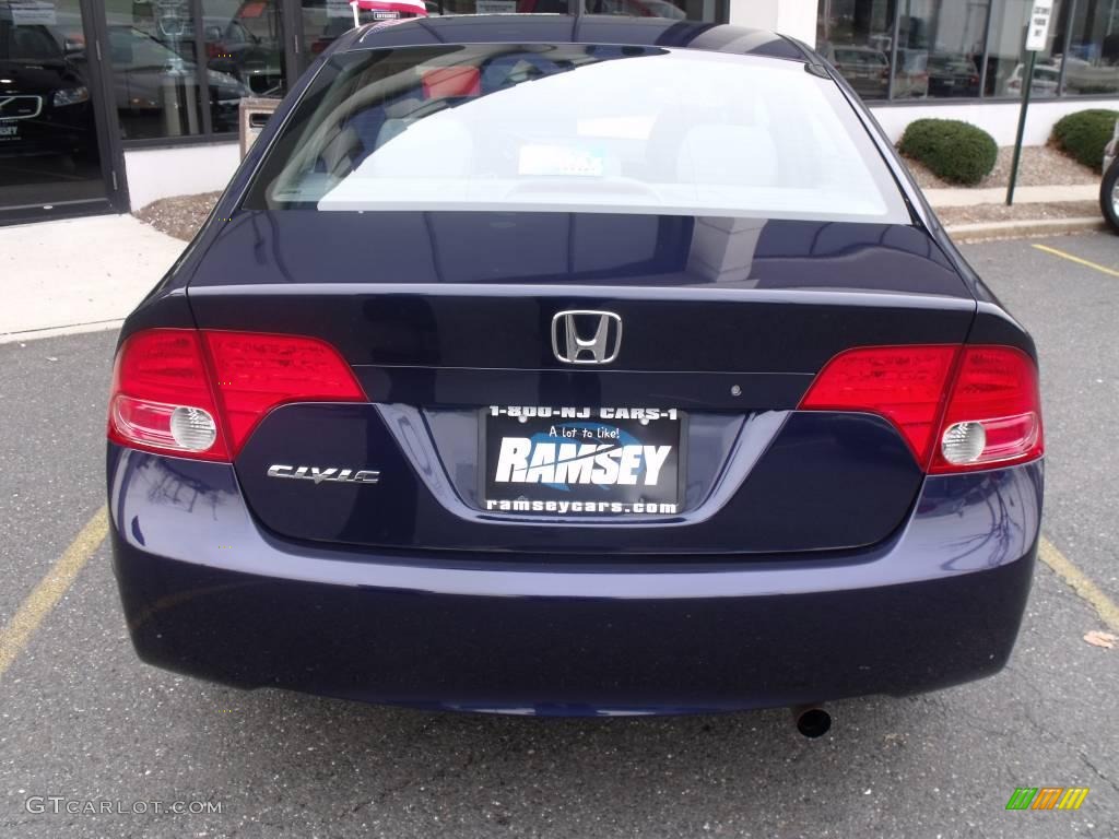 2007 Civic EX Sedan - Royal Blue Pearl / Gray photo #4