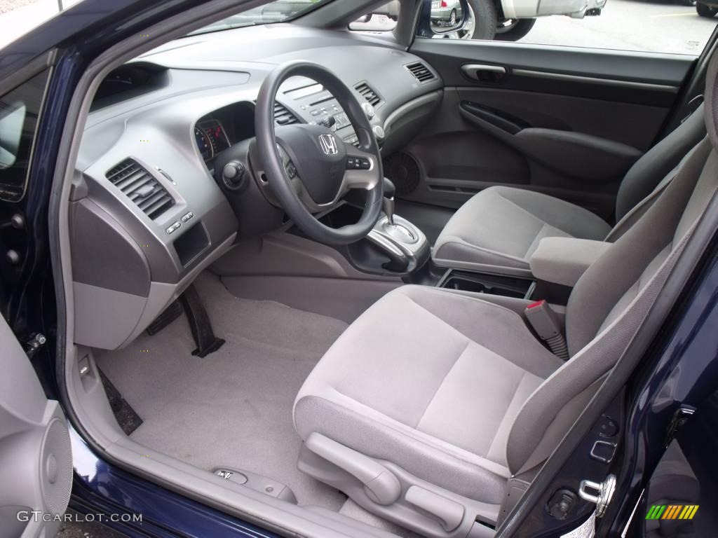 2007 Civic EX Sedan - Royal Blue Pearl / Gray photo #11