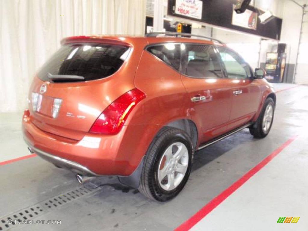 2003 Murano SL AWD - Sunlit Copper Metallic / Charcoal photo #16