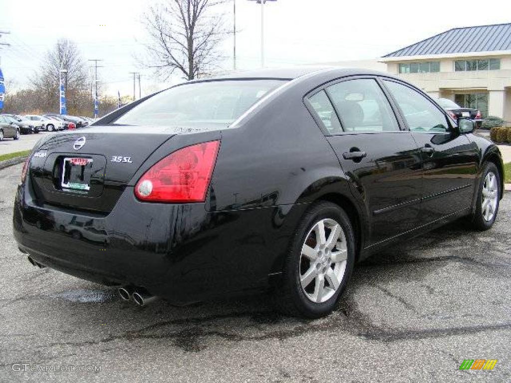 2004 Maxima 3.5 SL - Onyx Black / Frost Gray photo #5
