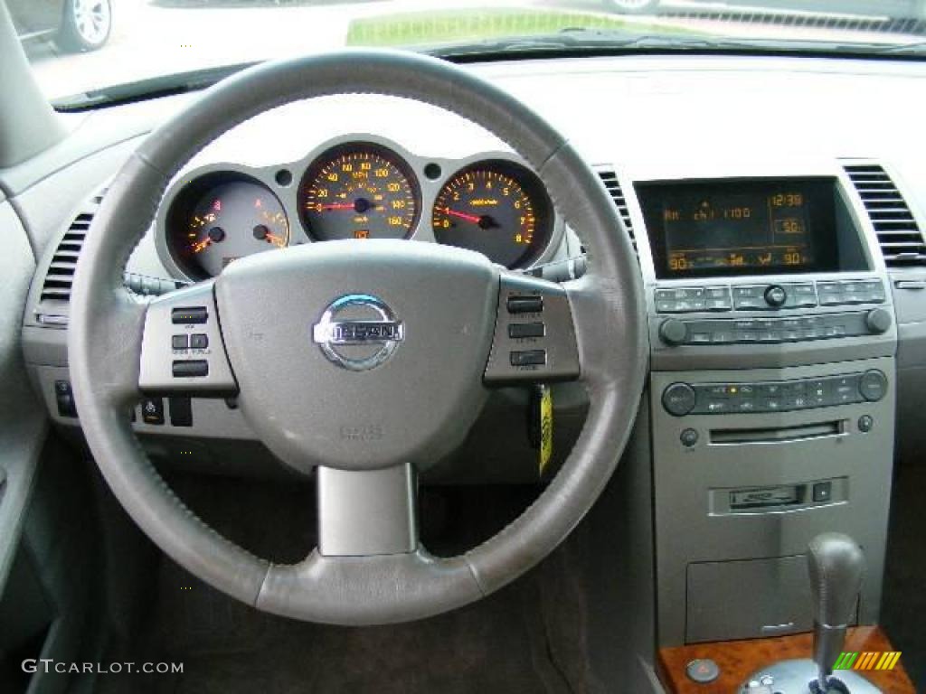 2004 Maxima 3.5 SL - Onyx Black / Frost Gray photo #15