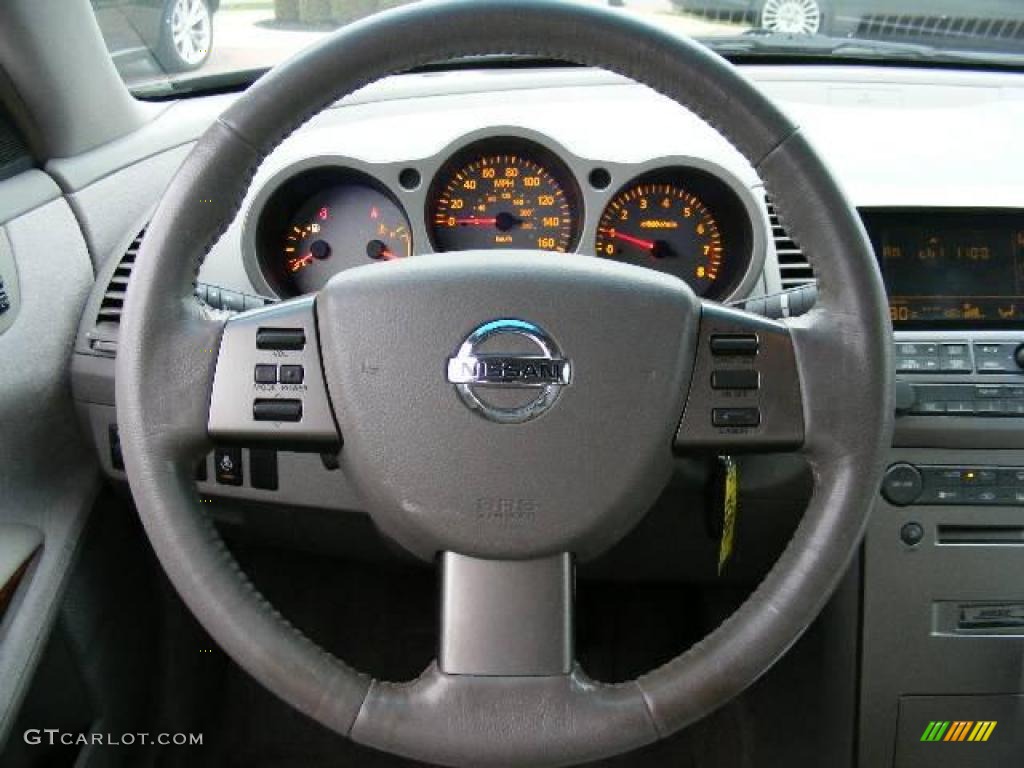 2004 Maxima 3.5 SL - Onyx Black / Frost Gray photo #16