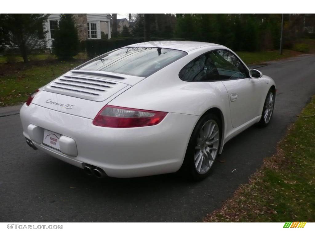 2008 911 Carrera 4S Coupe - Carrara White / Black photo #6