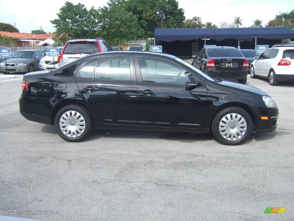 2008 Jetta S Sedan - Black / Anthracite Black photo #7
