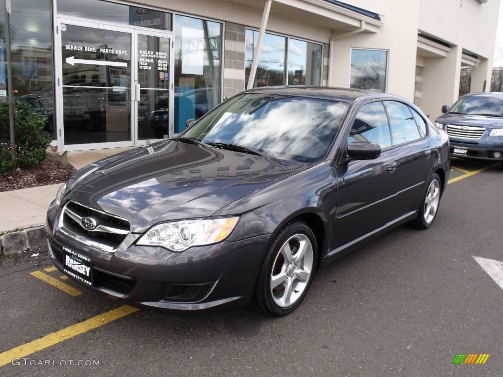 2009 Legacy 2.5i Sedan - Diamond Gray Metallic / Off Black photo #1