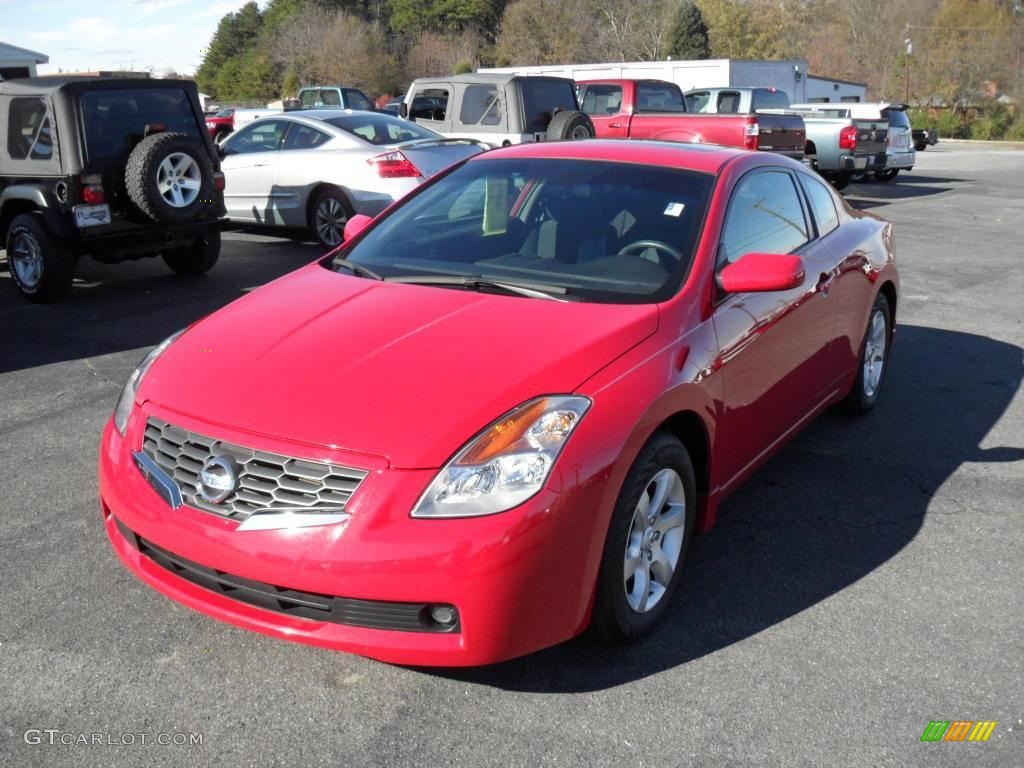 2008 Altima 2.5 S Coupe - Code Red Metallic / Charcoal photo #1