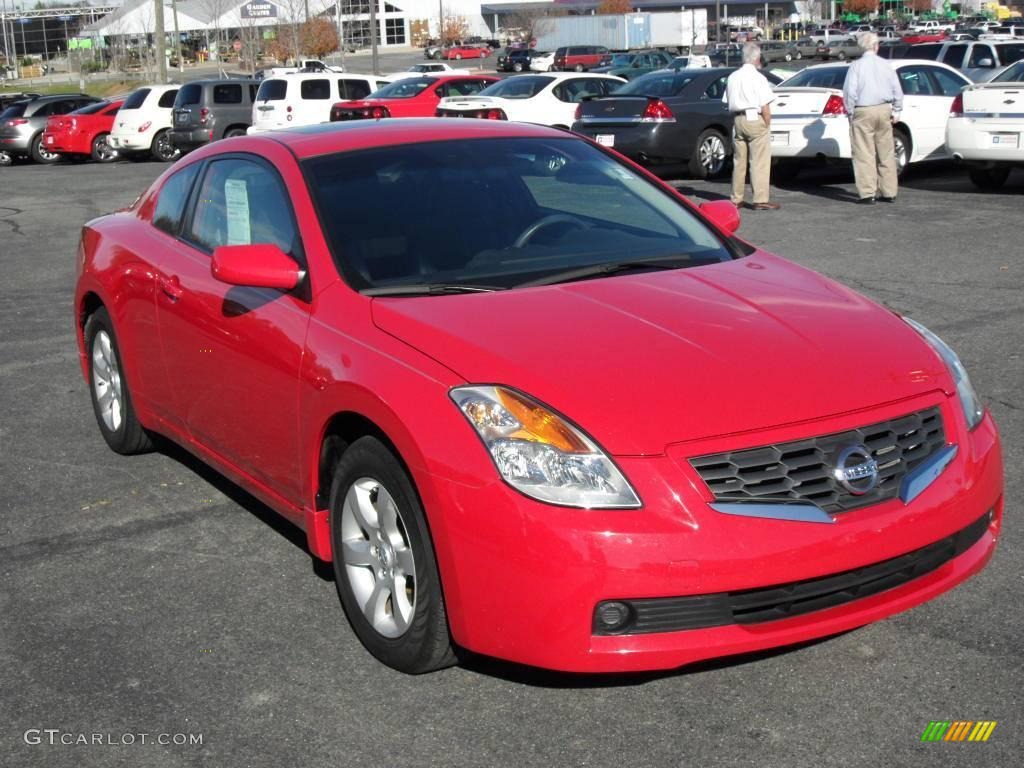 2008 Altima 2.5 S Coupe - Code Red Metallic / Charcoal photo #5