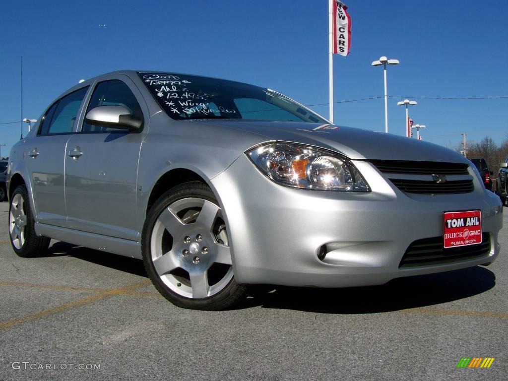 2009 Cobalt LT Sedan - Silver Ice Metallic / Gray photo #1