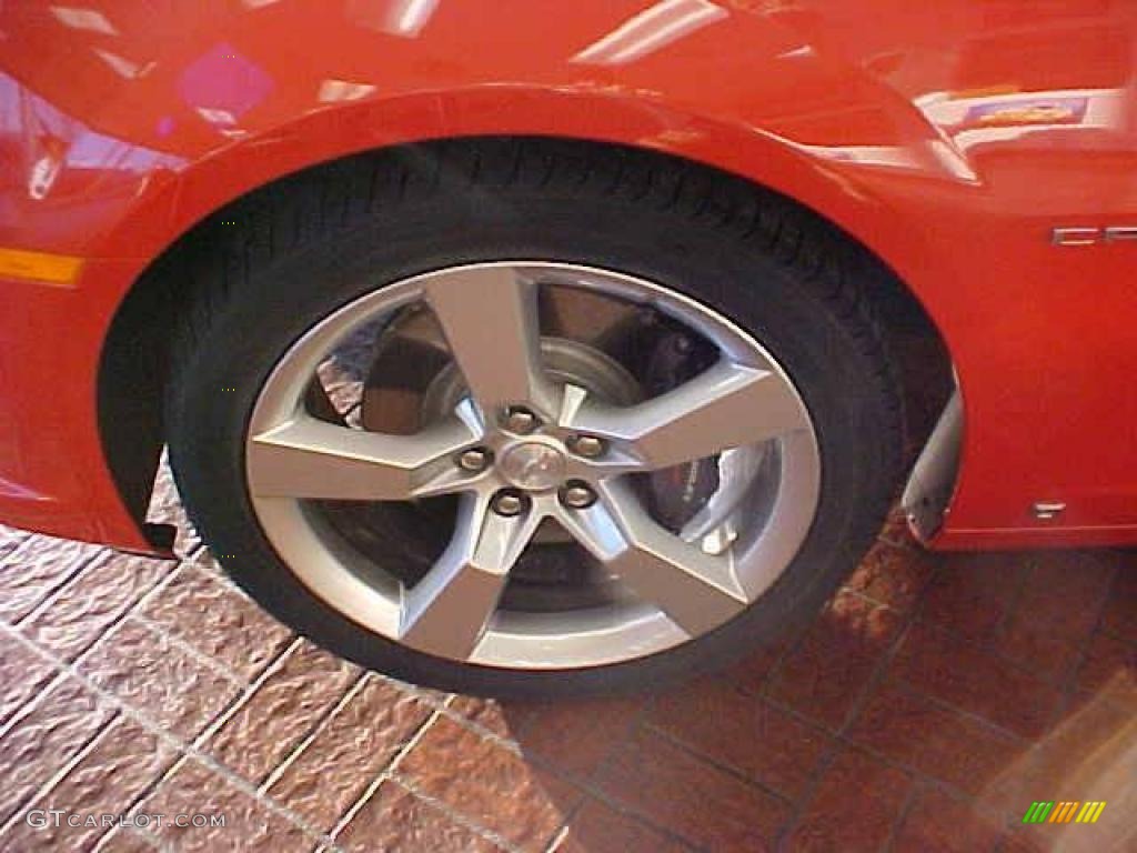 2010 Camaro SS Coupe - Inferno Orange Metallic / Black/Inferno Orange photo #24