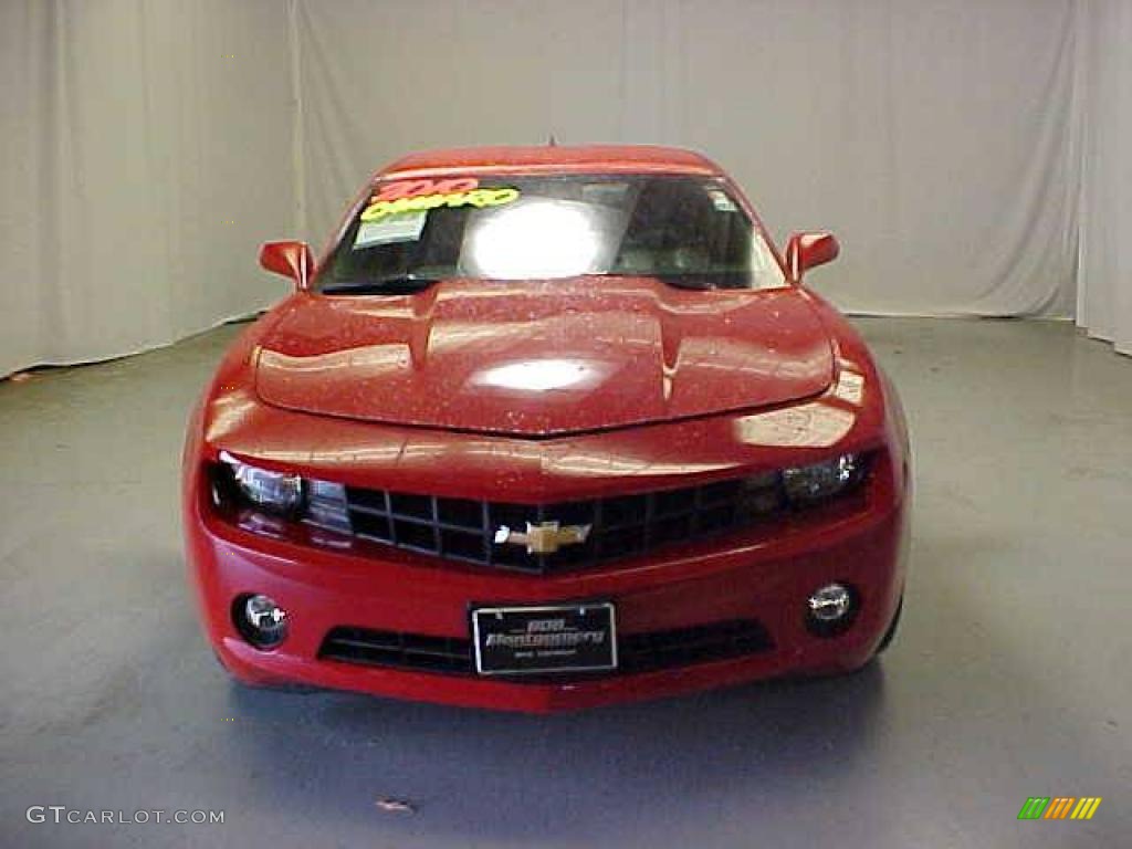 2010 Camaro LT Coupe - Victory Red / Black photo #2