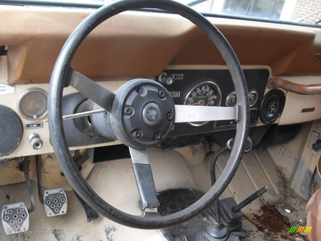 1982 Jeep CJ7 Laredo 4x4 Brown Steering Wheel Photo #22753523