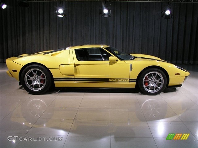 Screaming Yellow 2006 Ford GT Standard GT Model Exterior Photo #227556