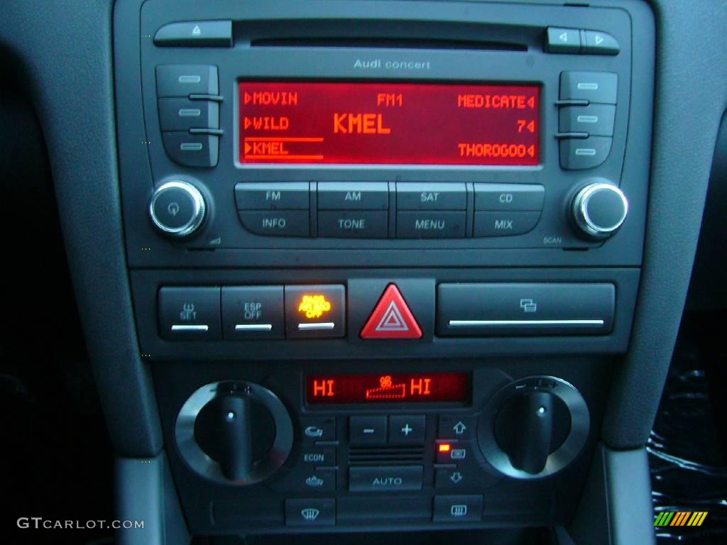 2008 A3 2.0T - Ice Silver Metallic / Black photo #12