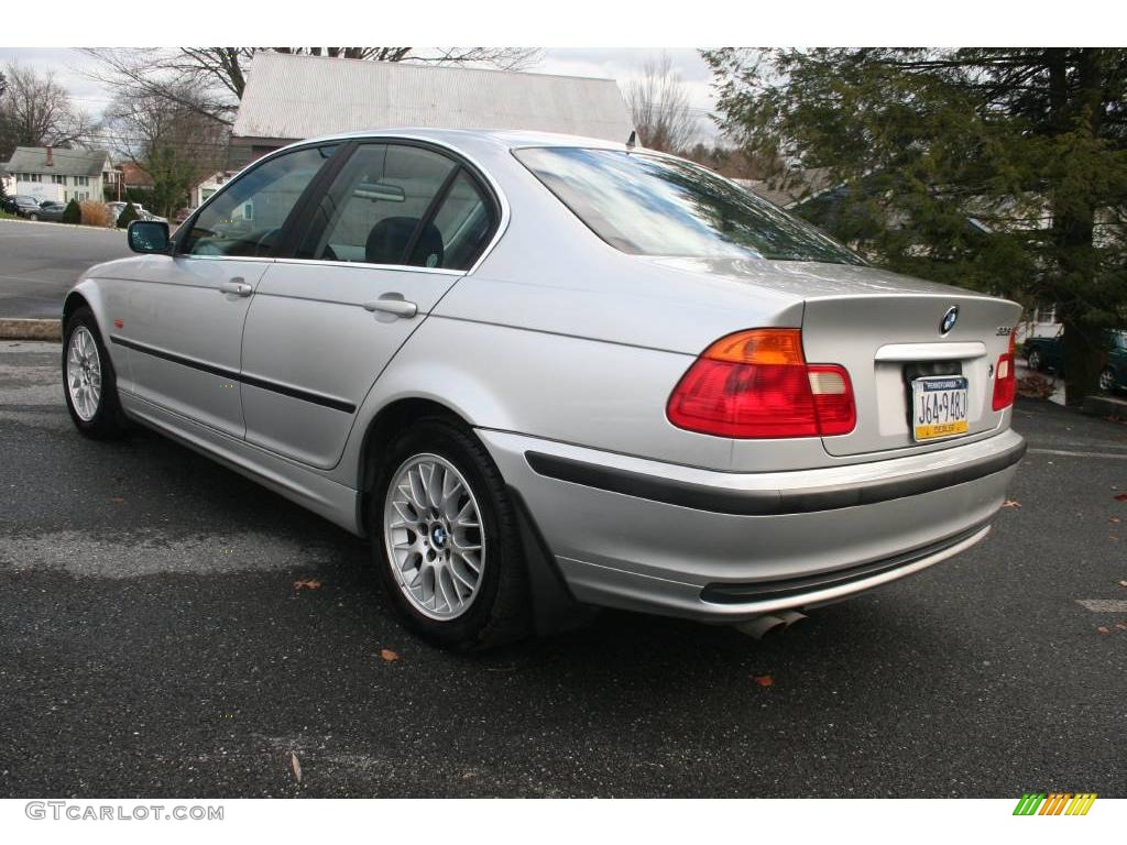 2000 3 Series 328i Sedan - Titanium Silver Metallic / Black photo #4