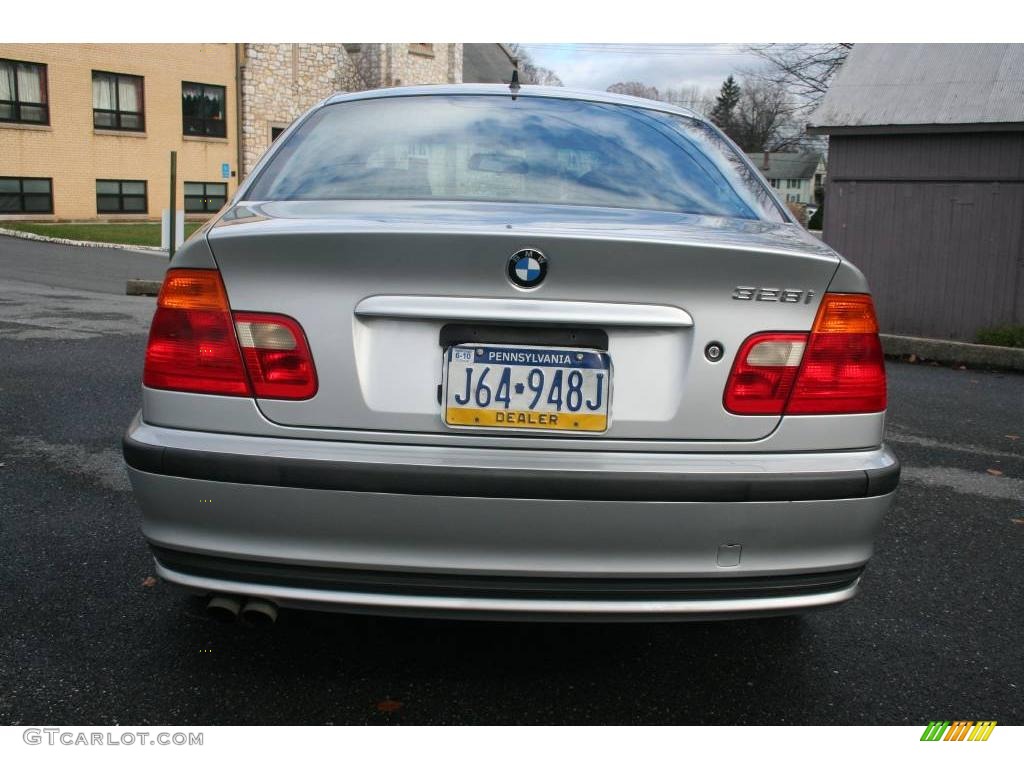 2000 3 Series 328i Sedan - Titanium Silver Metallic / Black photo #5