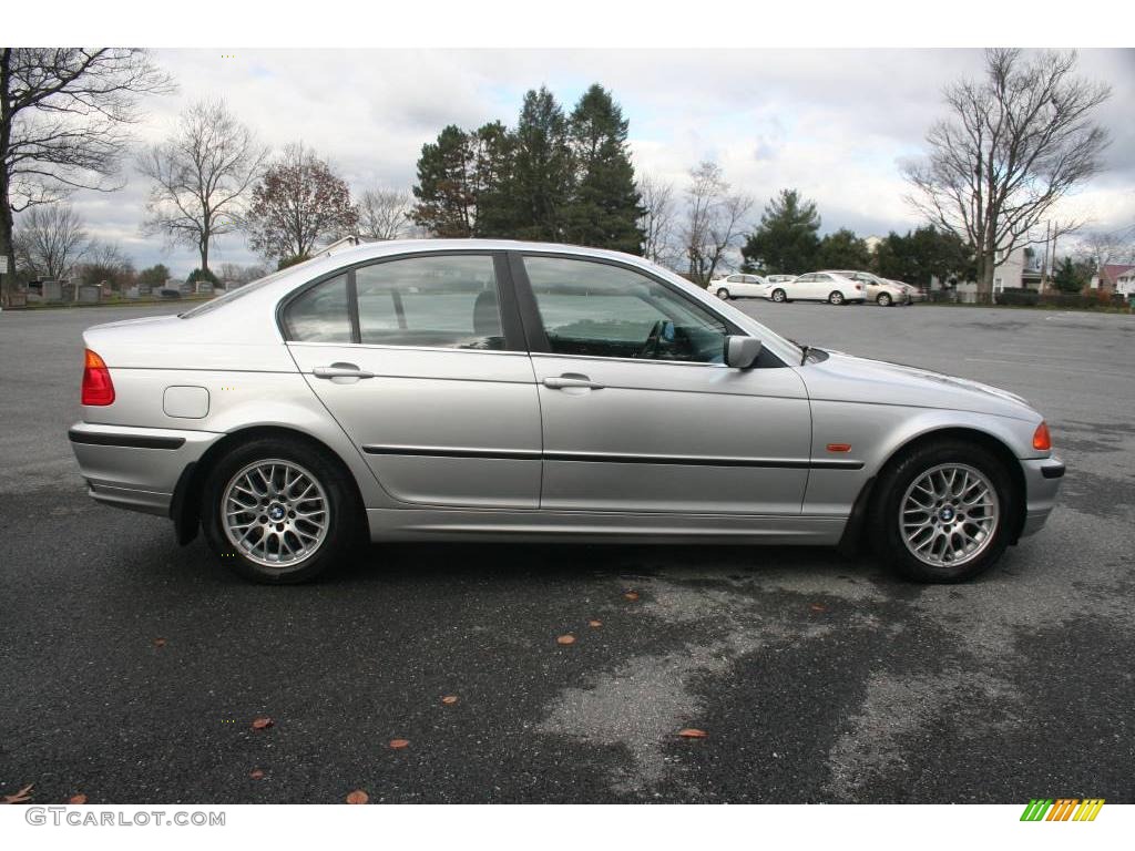 2000 3 Series 328i Sedan - Titanium Silver Metallic / Black photo #7