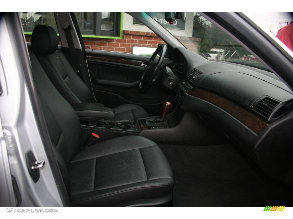 2000 3 Series 328i Sedan - Titanium Silver Metallic / Black photo #17
