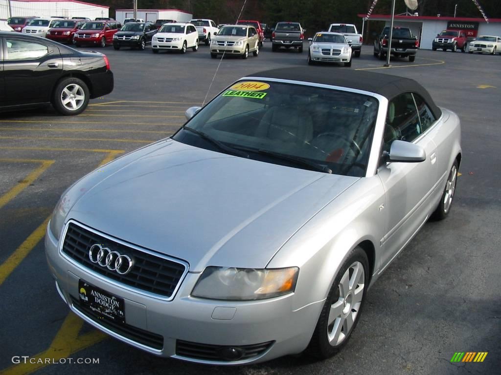 2004 A4 1.8T Cabriolet - Light Silver Metallic / Grey photo #1