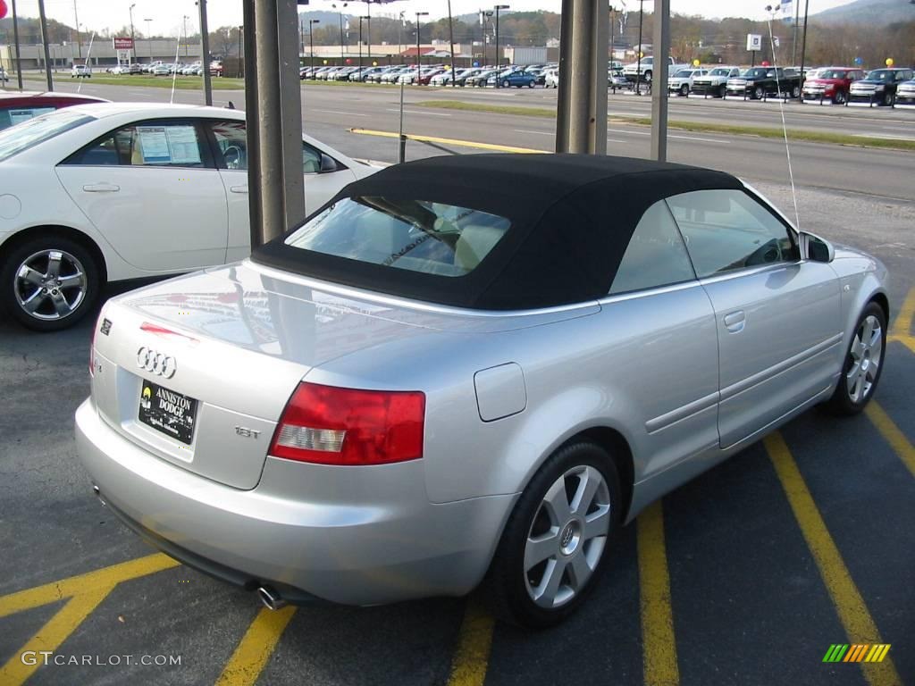 2004 A4 1.8T Cabriolet - Light Silver Metallic / Grey photo #4