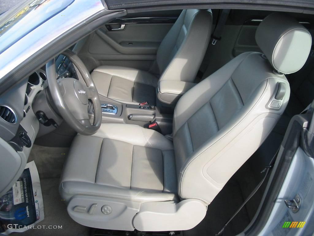 2004 A4 1.8T Cabriolet - Light Silver Metallic / Grey photo #8