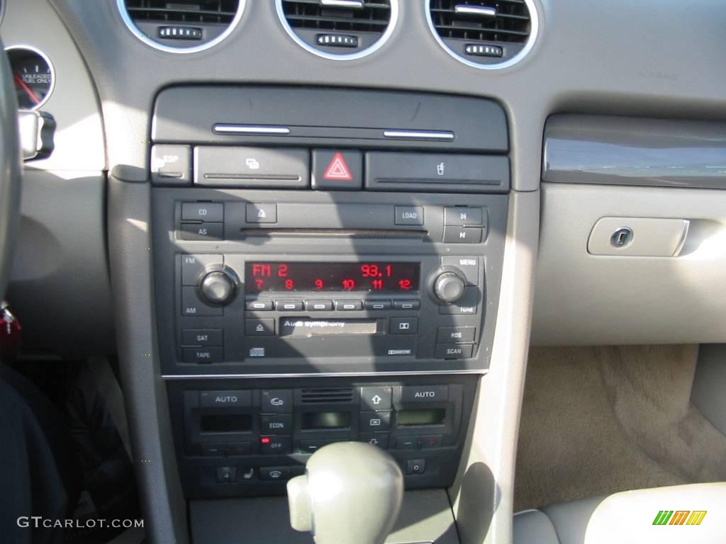 2004 A4 1.8T Cabriolet - Light Silver Metallic / Grey photo #10