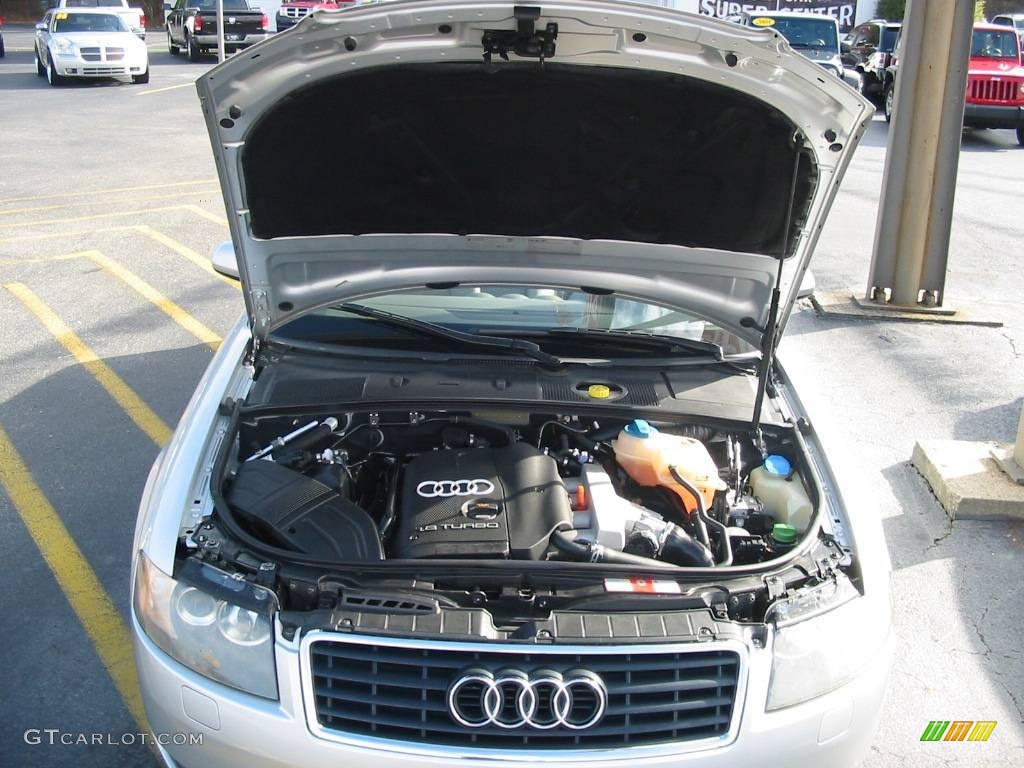 2004 A4 1.8T Cabriolet - Light Silver Metallic / Grey photo #14