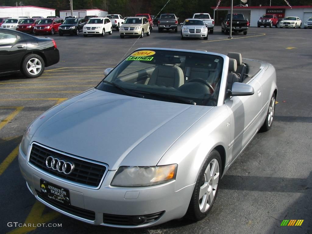 2004 A4 1.8T Cabriolet - Light Silver Metallic / Grey photo #16