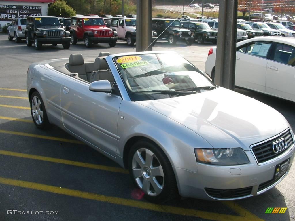 2004 A4 1.8T Cabriolet - Light Silver Metallic / Grey photo #17