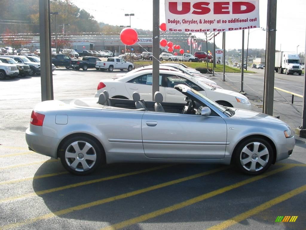 2004 A4 1.8T Cabriolet - Light Silver Metallic / Grey photo #18