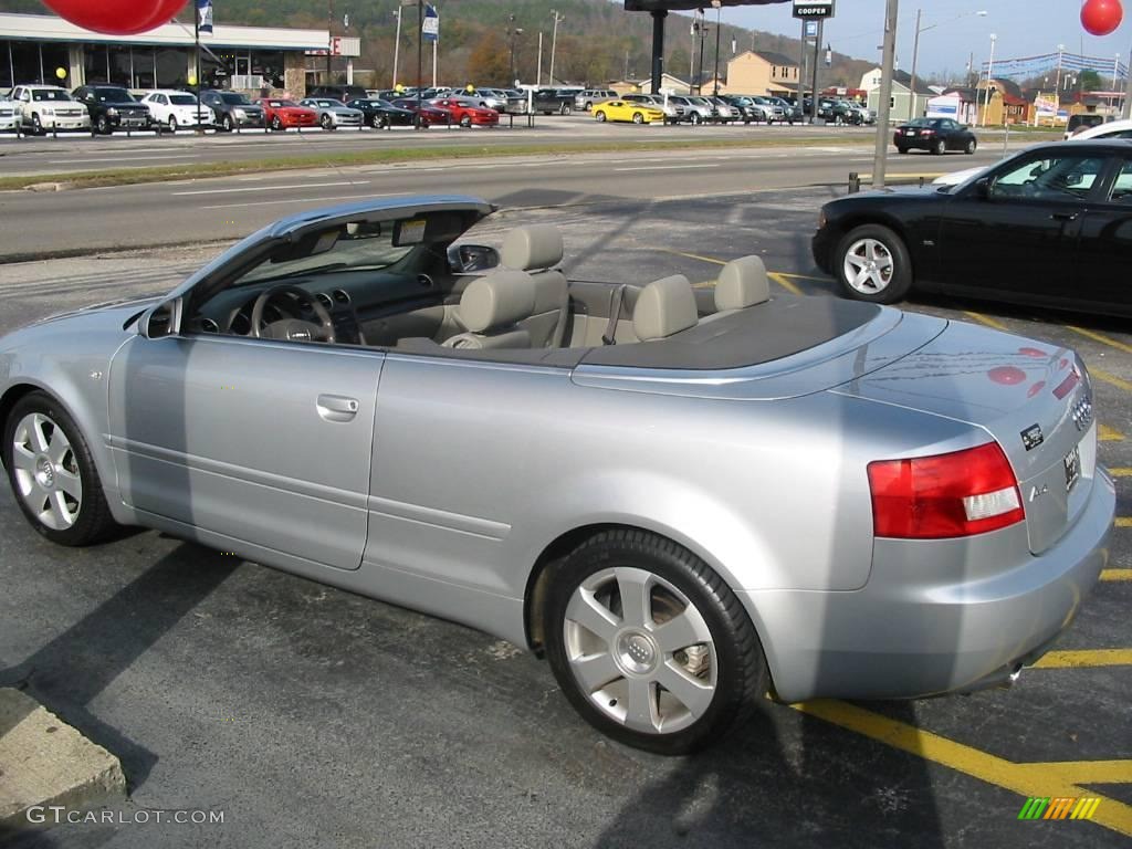 2004 A4 1.8T Cabriolet - Light Silver Metallic / Grey photo #20