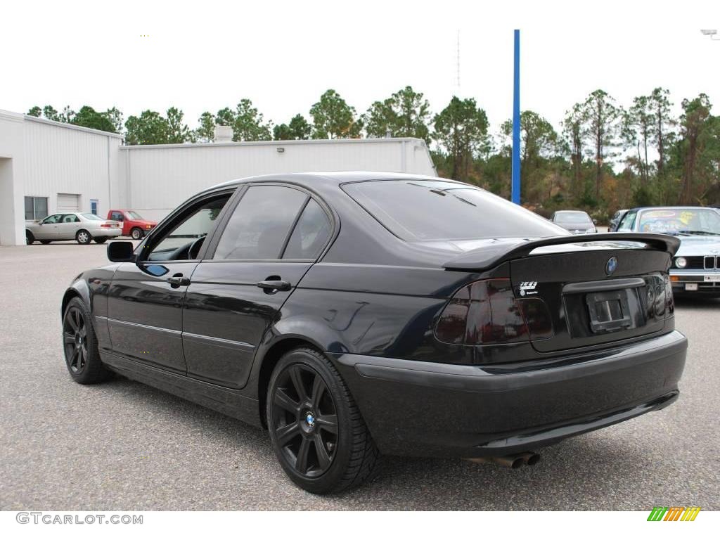 2002 3 Series 325i Sedan - Jet Black / Black photo #3