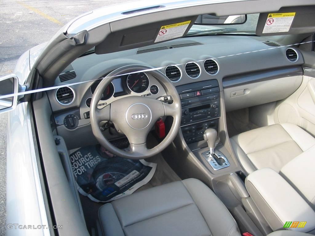 2004 A4 1.8T Cabriolet - Light Silver Metallic / Grey photo #22