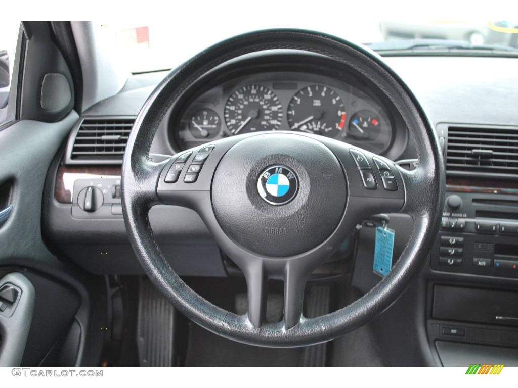 2002 3 Series 325i Sedan - Jet Black / Black photo #19