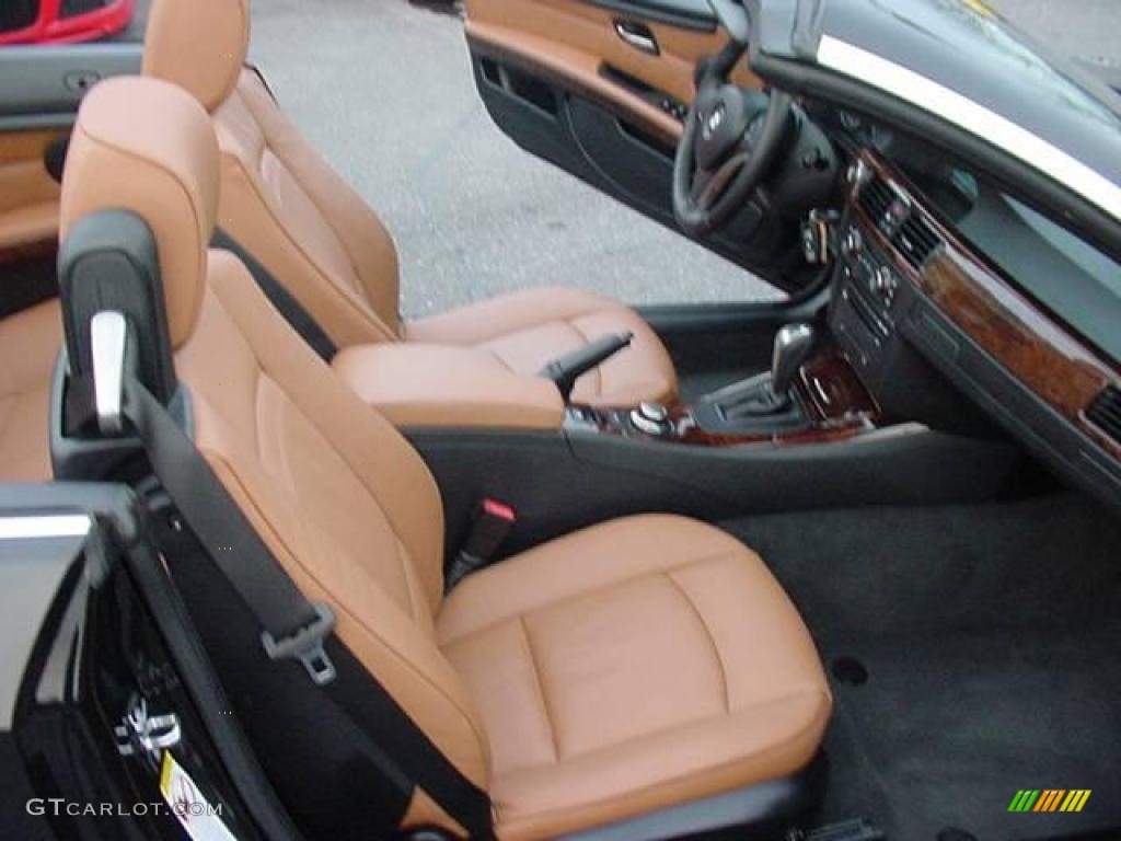 2007 3 Series 328i Convertible - Jet Black / Saddle Brown/Black photo #3