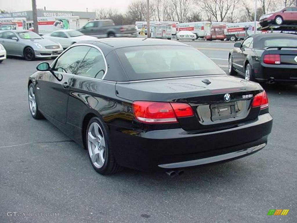 2007 3 Series 328i Convertible - Jet Black / Saddle Brown/Black photo #6