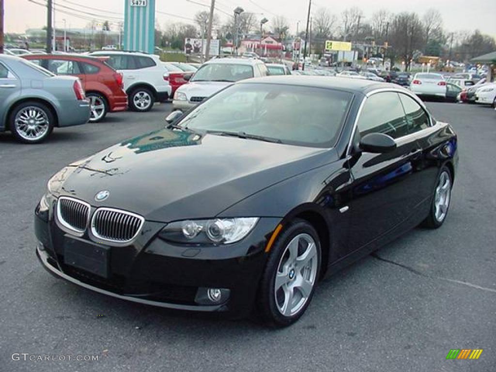 2007 3 Series 328i Convertible - Jet Black / Saddle Brown/Black photo #7