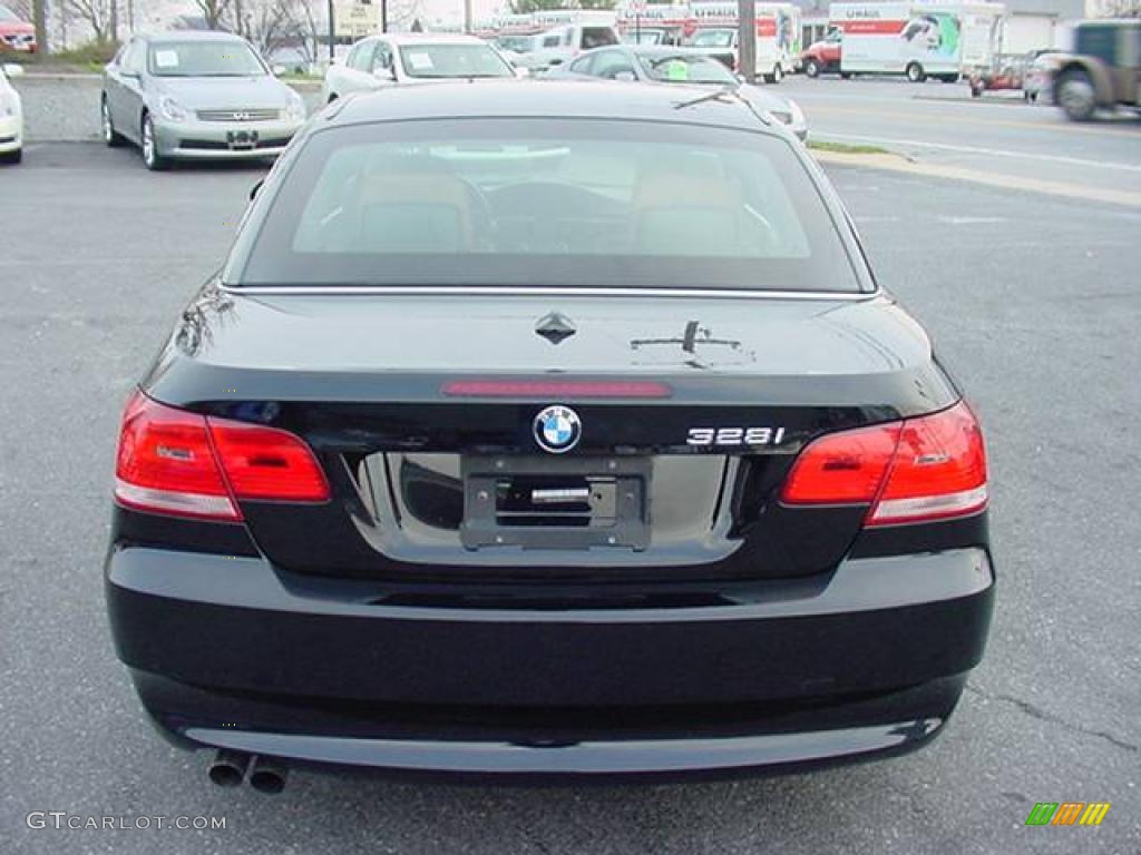 2007 3 Series 328i Convertible - Jet Black / Saddle Brown/Black photo #12