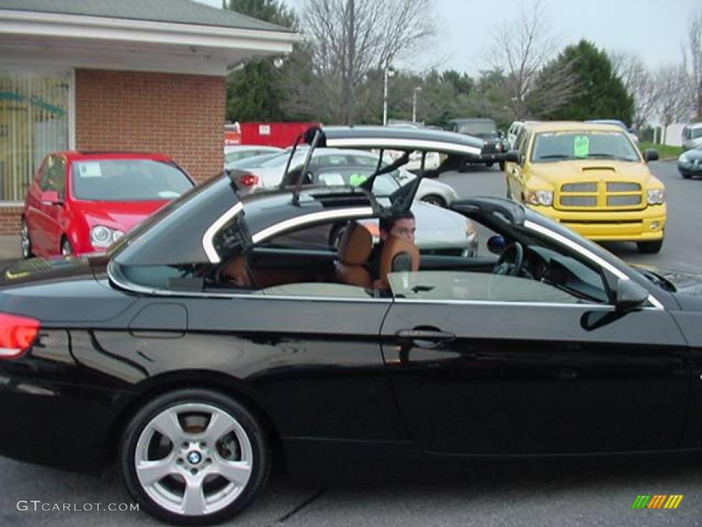 2007 3 Series 328i Convertible - Jet Black / Saddle Brown/Black photo #16