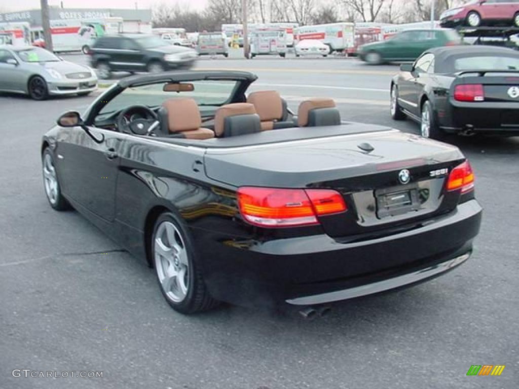 2007 3 Series 328i Convertible - Jet Black / Saddle Brown/Black photo #18