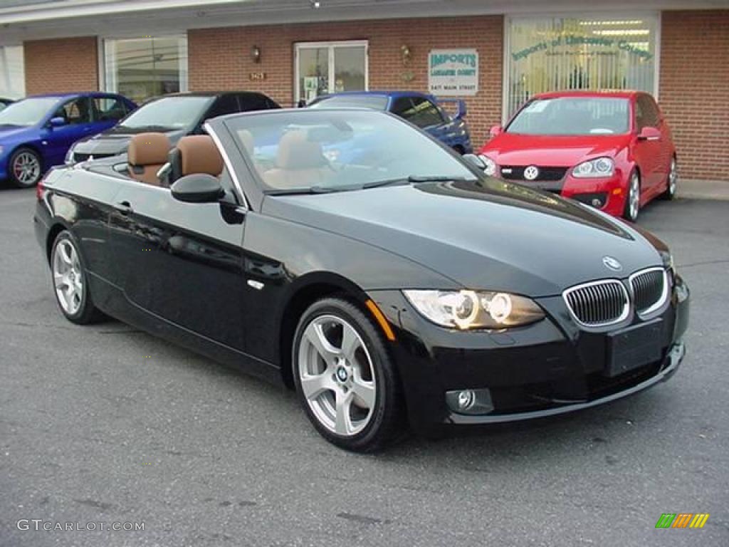2007 3 Series 328i Convertible - Jet Black / Saddle Brown/Black photo #19