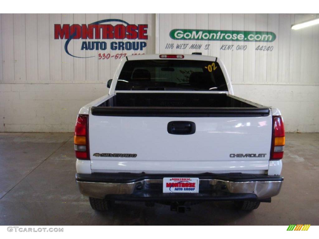 2002 Silverado 1500 LS Extended Cab 4x4 - Summit White / Graphite Gray photo #21