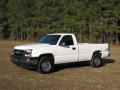 2007 Summit White Chevrolet Silverado 1500 Work Truck Regular Cab 4x4  photo #1