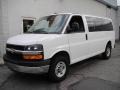 2009 Summit White Chevrolet Express LT 3500 Passenger Van  photo #1