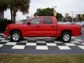 2008 Flame Red Dodge Dakota SLT Crew Cab  photo #2